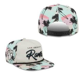 Los Angeles Rams Khaki Retro Beachin 9FIFTY Snapback Hat