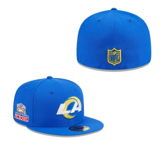 Los Angeles Rams Royal Main Patch Fitted Hat