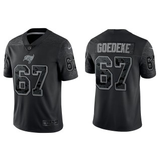 Luke Goedeke Tampa Bay Buccaneers Black Reflective Limited Jersey