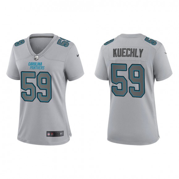 Luke Kuechly Women's Carolina Panthers Gray Atmosphere Fashion Game Jersey