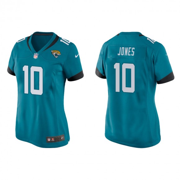 Women's Mac Jones Jaguars Teal Game Jersey