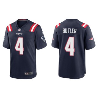 Men's New England Patriots Malcolm Butler Navy Game Jersey
