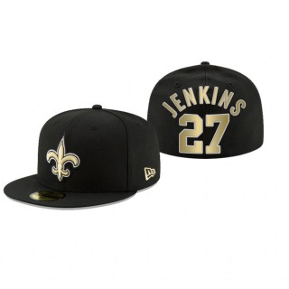 New Orleans Saints Malcolm Jenkins Black Omaha 59FIFTY Fitted Hat