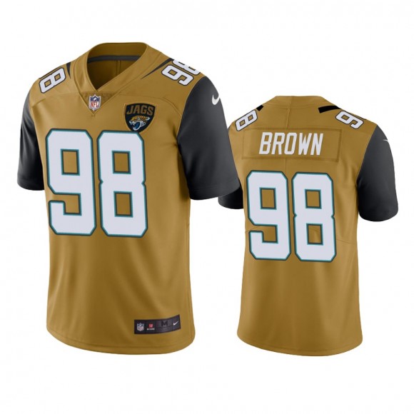 Color Rush Limited Jacksonville Jaguars Malcom Brown Gold Jersey