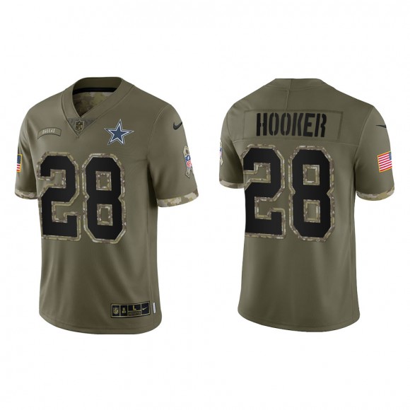 Malik Hooker Dallas Cowboys Olive 2022 Salute To Service Limited Jersey