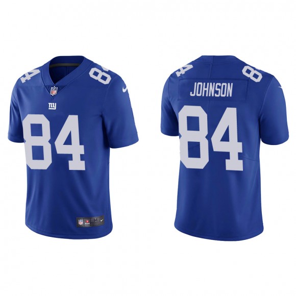 Men's New York Giants Marcus Johnson Blue Vapor Limited Jersey