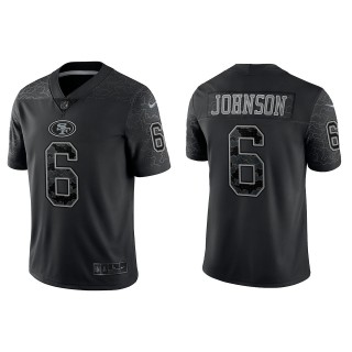 Marcus Johnson San Francisco 49ers Black Reflective Limited Jersey