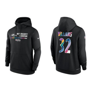 Marcus Williams Baltimore Ravens Black 2022 NFL Crucial Catch Therma Performance Pullover Hoodie