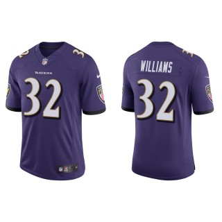 Men's Baltimore Ravens Marcus Williams Purple Vapor Limited Jersey