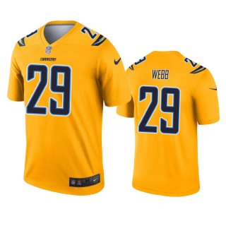 Los Angeles Chargers Mark Webb Gold Inverted Legend Jersey