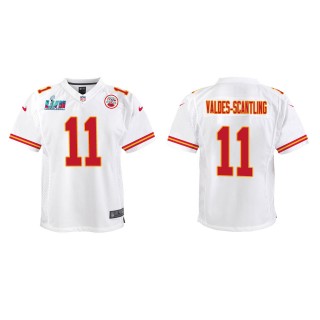 Marquez Valdes-Scantling Youth Kansas City Chiefs Super Bowl LVII White Game Jersey