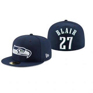 Seattle Seahawks Marquise Blair Navy Omaha 59FIFTY Fitted Hat