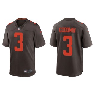 Browns Marquise Goodwin Brown Alternate Game Jersey