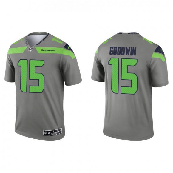 Men's Seattle Seahawks Marquise Goodwin Steel Inverted Legend Jersey