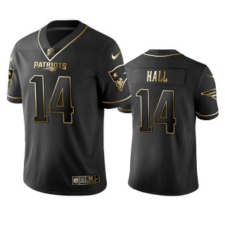 Patriots Marvin Hall Black Golden Edition Vapor Limited Jersey