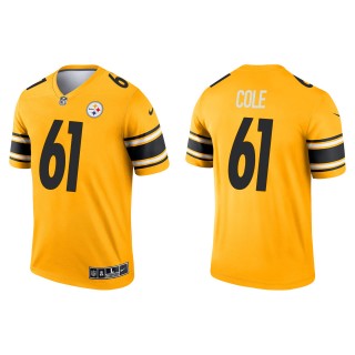 Men's Pittsburgh Steelers Mason Cole Gold Inverted Legend Jersey