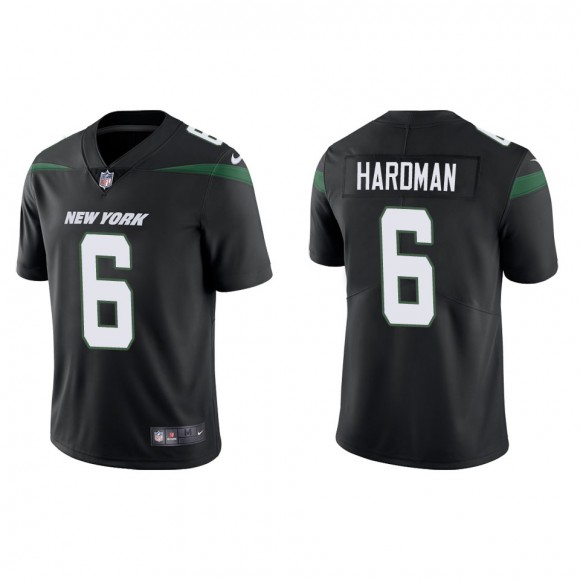 Jets Mecole Hardman Black Vapor Limited Jersey