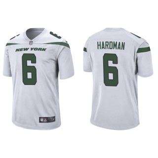 Jets Mecole Hardman White Game Jersey