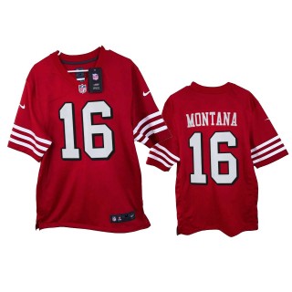 San Francisco 49ers Joe Montana Scarlet 2021 Game Jersey