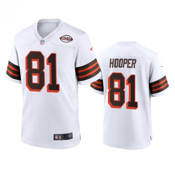 Cleveland Browns Austin Hooper White 1946 Collection Alternate Game Jersey