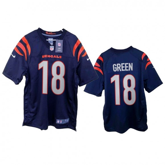 Cincinnati Bengals A.J. Green Navy 2021 Game Jersey