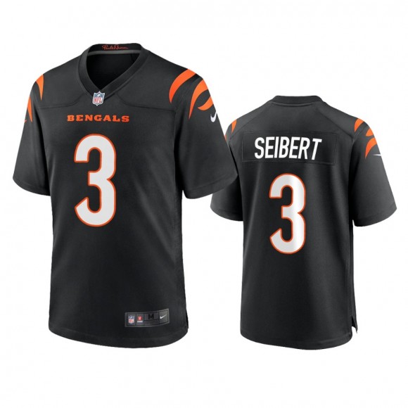 Cincinnati Bengals Austin Seibert Black 2021 Game Jersey