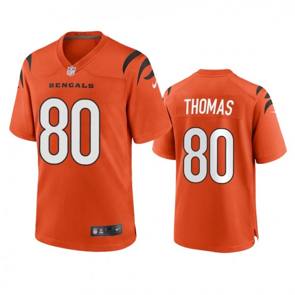 Cincinnati Bengals Mike Thomas Orange 2021 Game Jersey