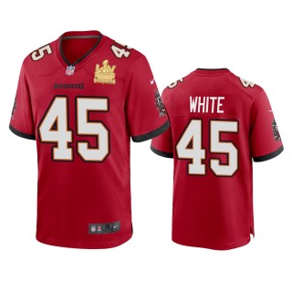 Tampa Bay Buccaneers Devin White Red Super Bowl LV Champions Game Jersey