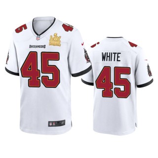 Tampa Bay Buccaneers Devin White White Super Bowl LV Champions Game Jersey