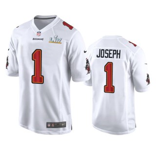 Tampa Bay Buccaneers Greg Joseph White Super Bowl LV Game Fashion Jersey