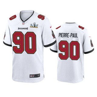 Tampa Bay Buccaneers Jason Pierre-Paul White Super Bowl LV Game Jersey