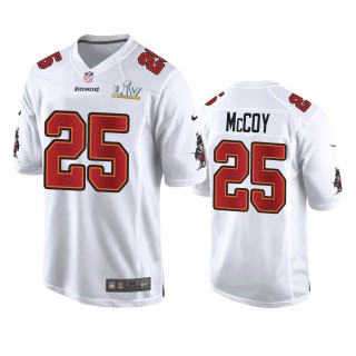 Tampa Bay Buccaneers LeSean McCoy White Super Bowl LV Game Fashion Jersey