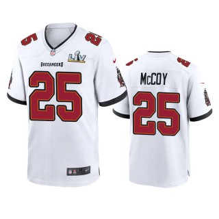 Tampa Bay Buccaneers LeSean McCoy White Super Bowl LV Game Jersey