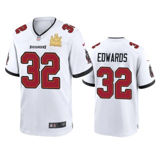 Tampa Bay Buccaneers Mike Edwards White Super Bowl LV Champions Game Jersey