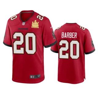 Tampa Bay Buccaneers Ronde Barber Red Super Bowl LV Champions Game Jersey