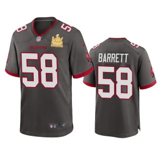 Tampa Bay Buccaneers Shaquil Barrett Pewter Super Bowl LV Champions Game Jersey