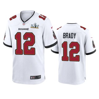 Tampa Bay Buccaneers Tom Brady White Super Bowl LV Game Jersey