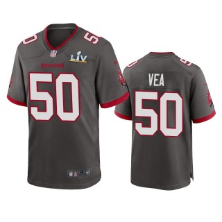 Tampa Bay Buccaneers Vita Vea Pewter Super Bowl LV Game Jersey