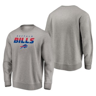 Men Buffalo Bills Gray Block Party Pullover Sweatshirt