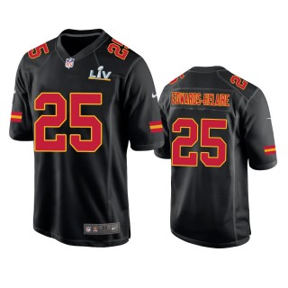 Kansas City Chiefs Clyde Edwards-Helaire Black Super Bowl LV Game Fashion Jersey