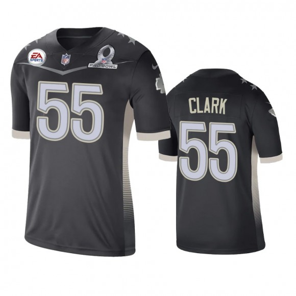 Kansas City Chiefs Frank Clark Anthracite 2021 AFC Pro Bowl Game Jersey