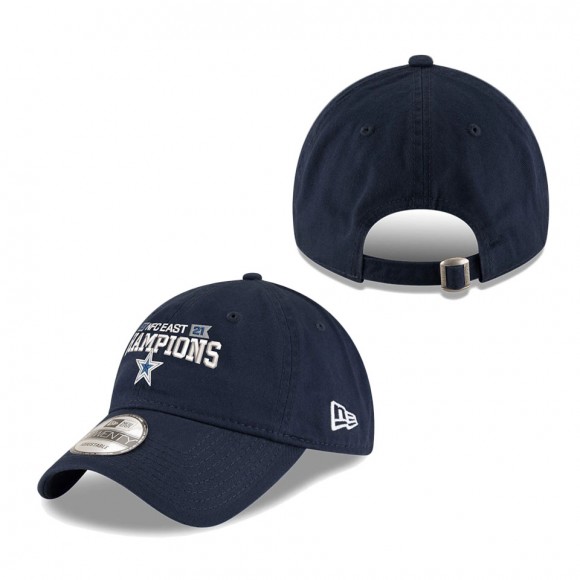 Men Dallas Cowboys Navy 2021 NFC East Division Champions 9TWENTY Adjustable Hat
