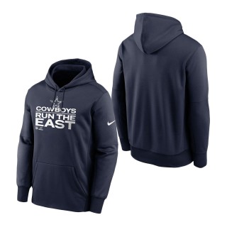 Men Dallas Cowboys Navy 2021 NFC East Division Champions Trophy Collection Pullover Hoodie