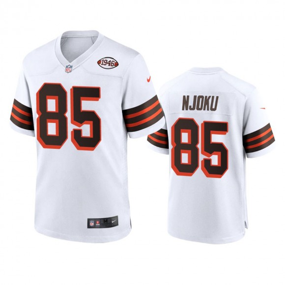 Cleveland Browns David Njoku White 1946 Collection Alternate Game Jersey