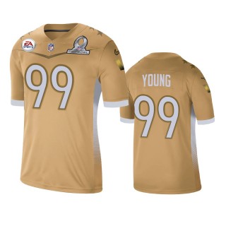 Washington Football Team Chase Young Gold 2021 NFC Pro Bowl Game Jersey