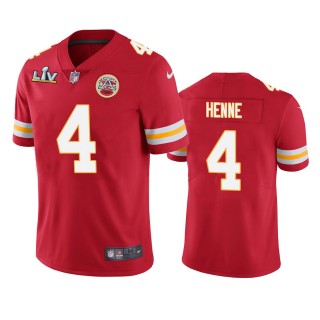 Kansas City Chiefs Chad Henne Red Super Bowl LV Vapor Limited Jersey