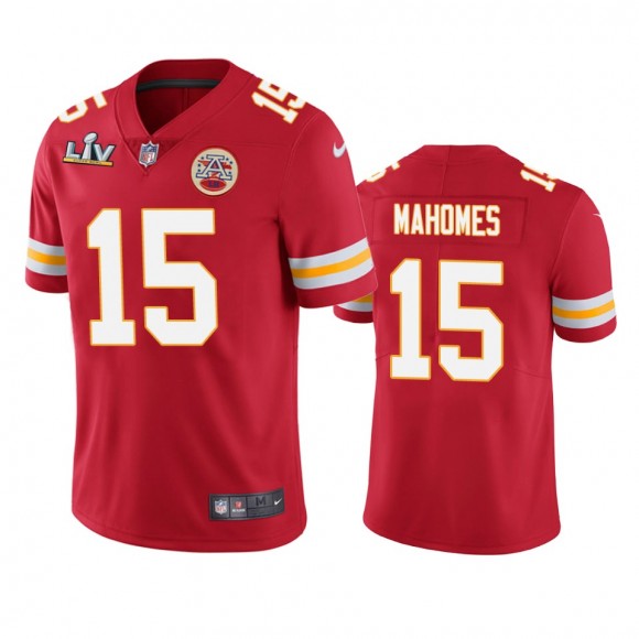 Kansas City Chiefs Patrick Mahomes Red Super Bowl LV Vapor Limited Jersey