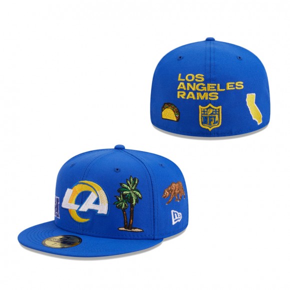 Men Los Angeles Rams Royal Team Local 59FIFTY Fitted Hat