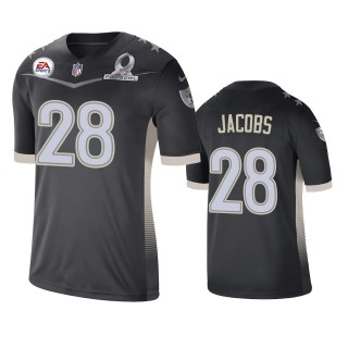 Las Vegas Raiders Josh Jacobs Anthracite 2021 AFC Pro Bowl Game Jersey