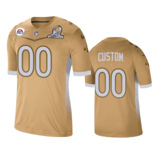 New Orleans Saints Custom Gold 2021 NFC Pro Bowl Game Jersey